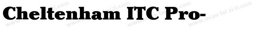 Cheltenham ITC Pro字体转换